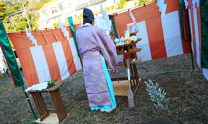 地鎮祭は古峯神社にお願いしました