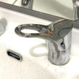 ギシギシ動きの悪くなった洗面所の水栓レバー（蛇口）を修理